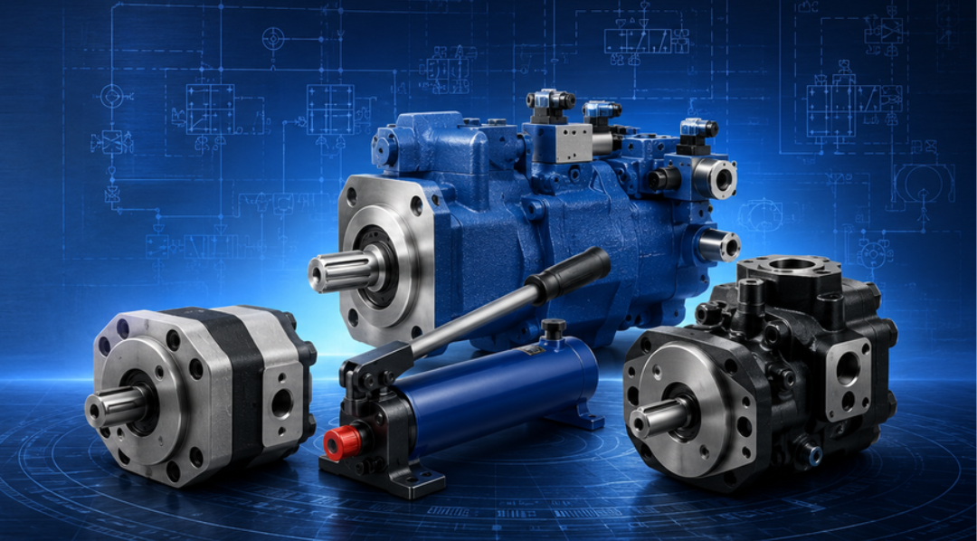 Aftermarket hydraulic piston pumps supplied by Techydro