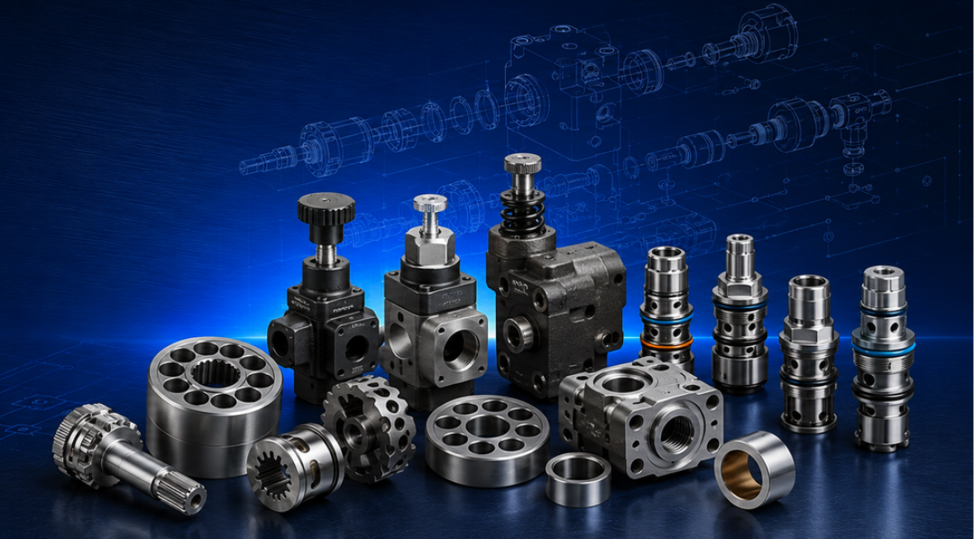 Hydraulic pump and motor spare parts from Techydro